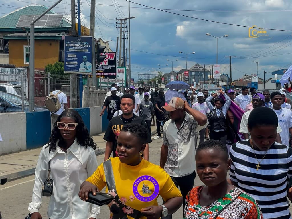 200,000 Rivers People Solidarity Walk by Rivers First Initiative.